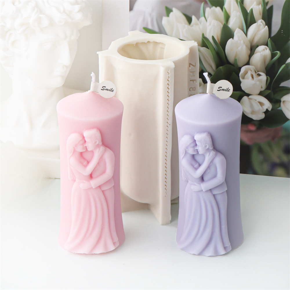 Candle Making Kits - Homem e mulher pilar silicone vela
