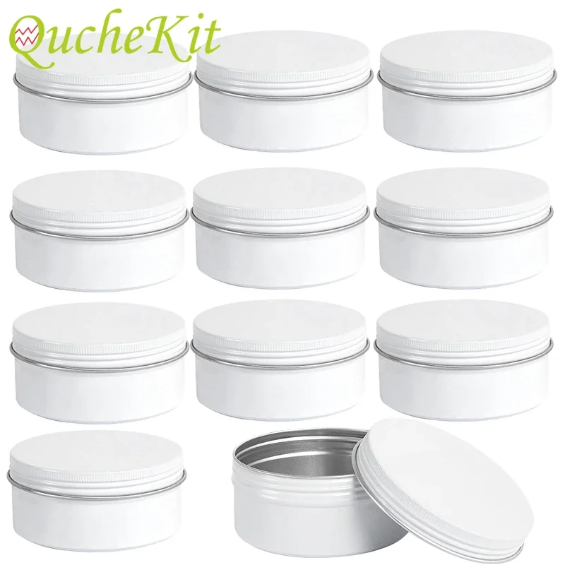 Tin Container Lid - 10/20/30 peças 10/15/30/60/80g frascos de lata