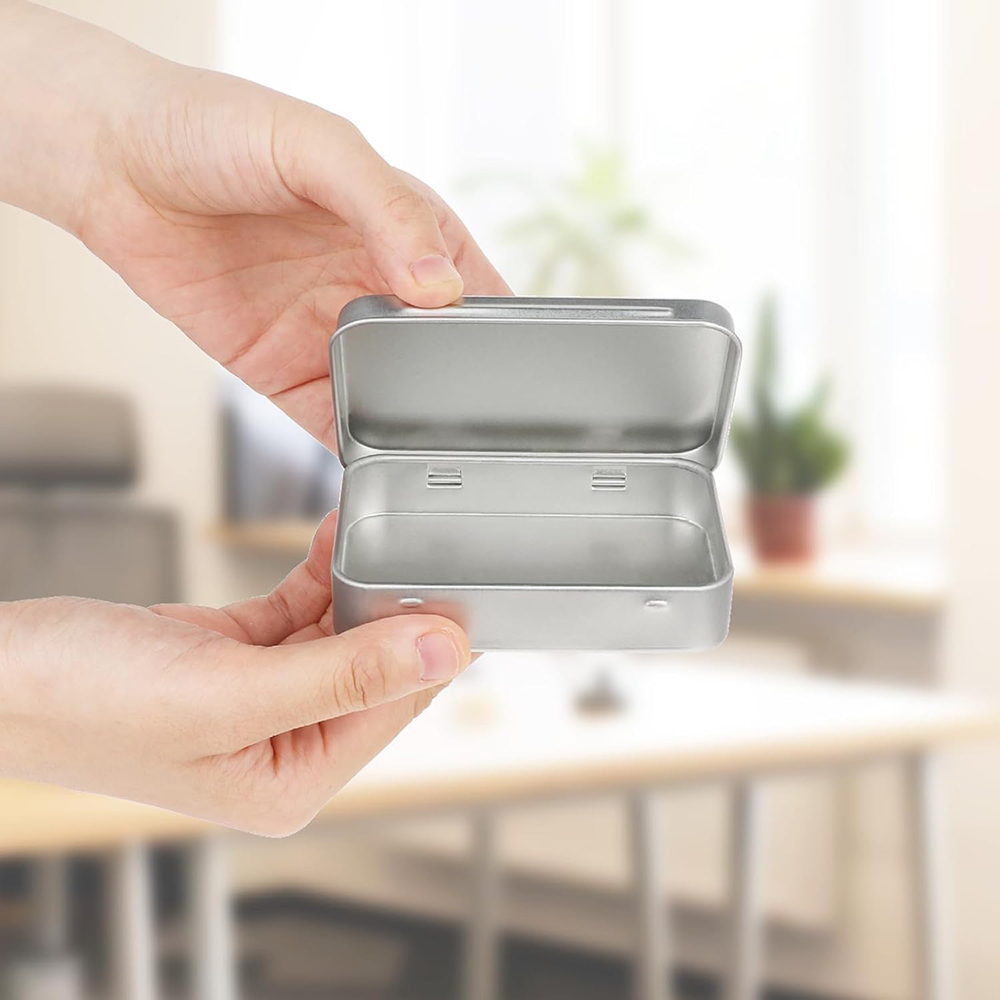 6 pçs metal articulado caixa d - Tin Container Lid avaliação e preço