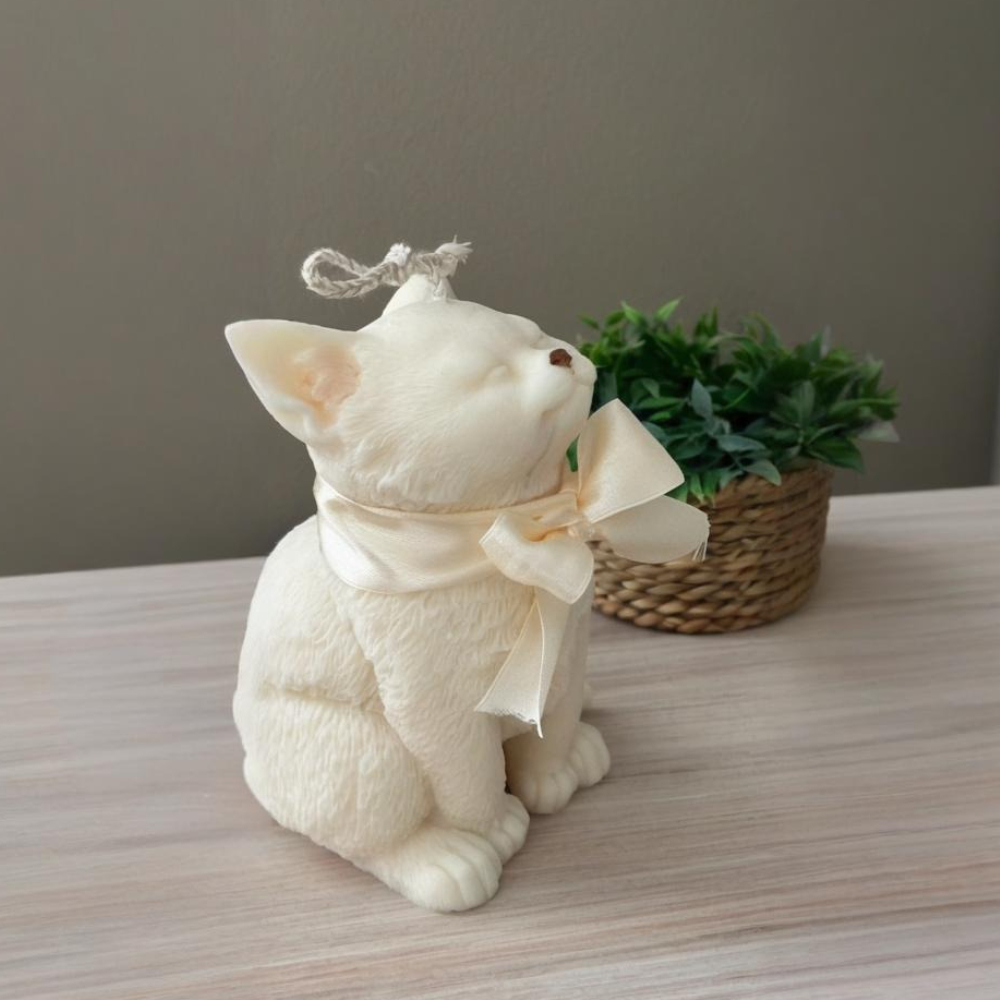 Sorriso gato molde de silicone - Candle Making Tutorial avaliação e preço