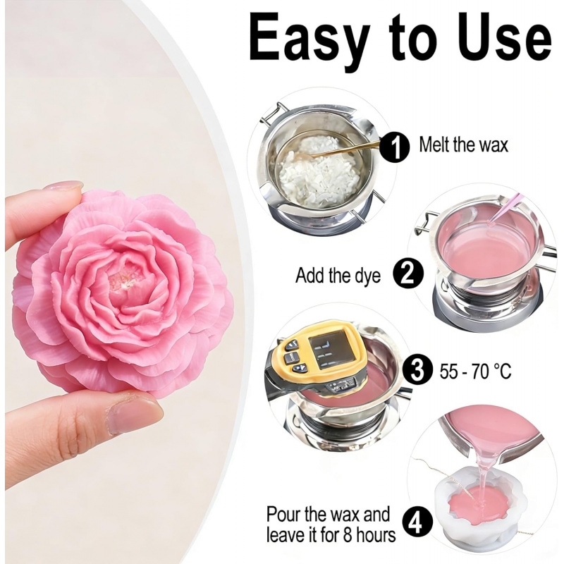 Conjunto de moldes de silicone - Candle Making Kits avaliação e preço