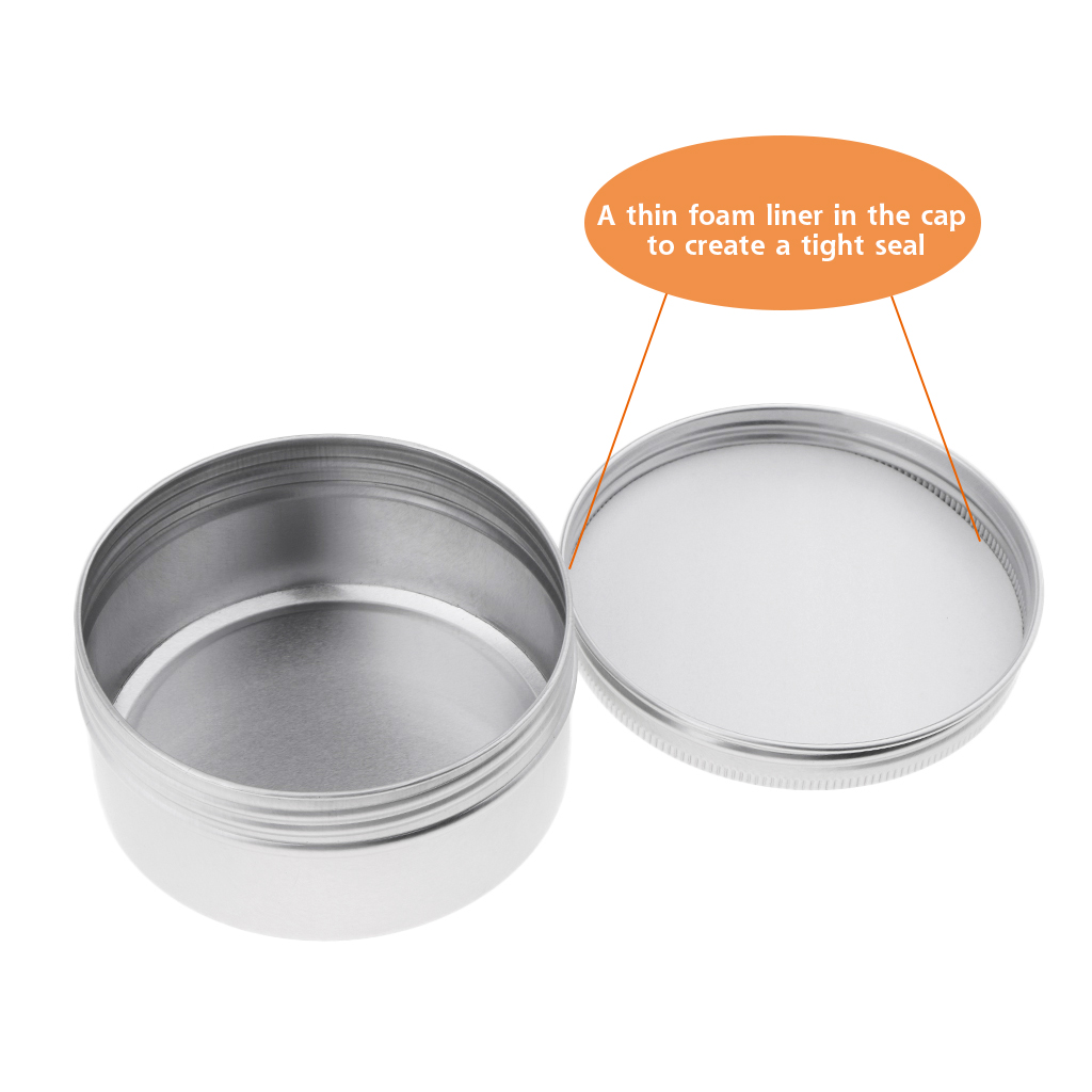 Recipiente cosmético com tampa - Tin Container Lid avaliação e preço